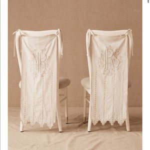 Wedding chair banners